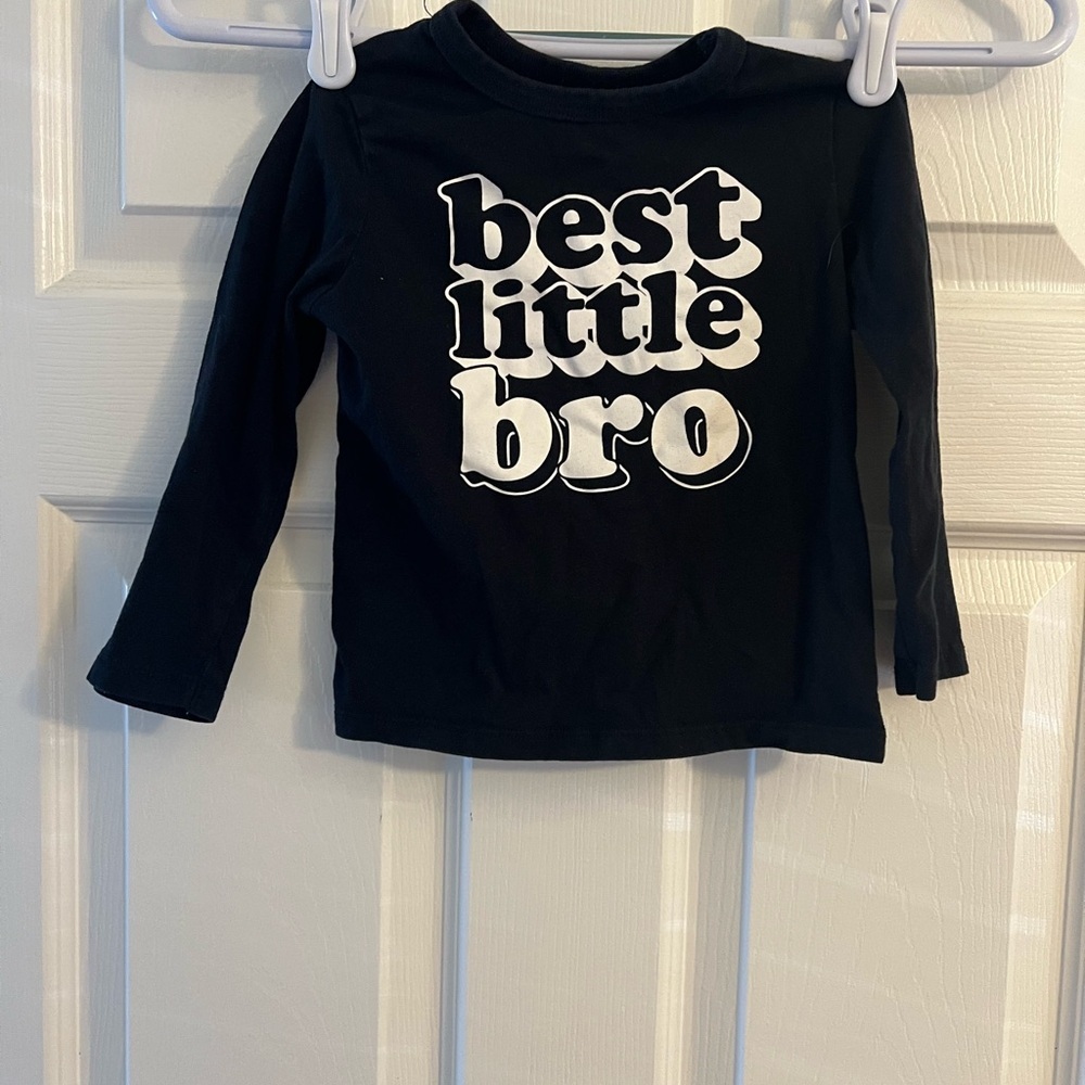The Children's Place Black and White Long Sleeve Tee